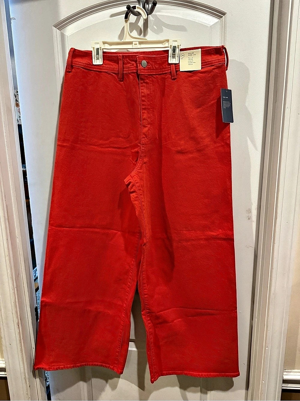 Universal Thread Sailor Wide Leg Wide Leg Pants in Red Size 14 NWT